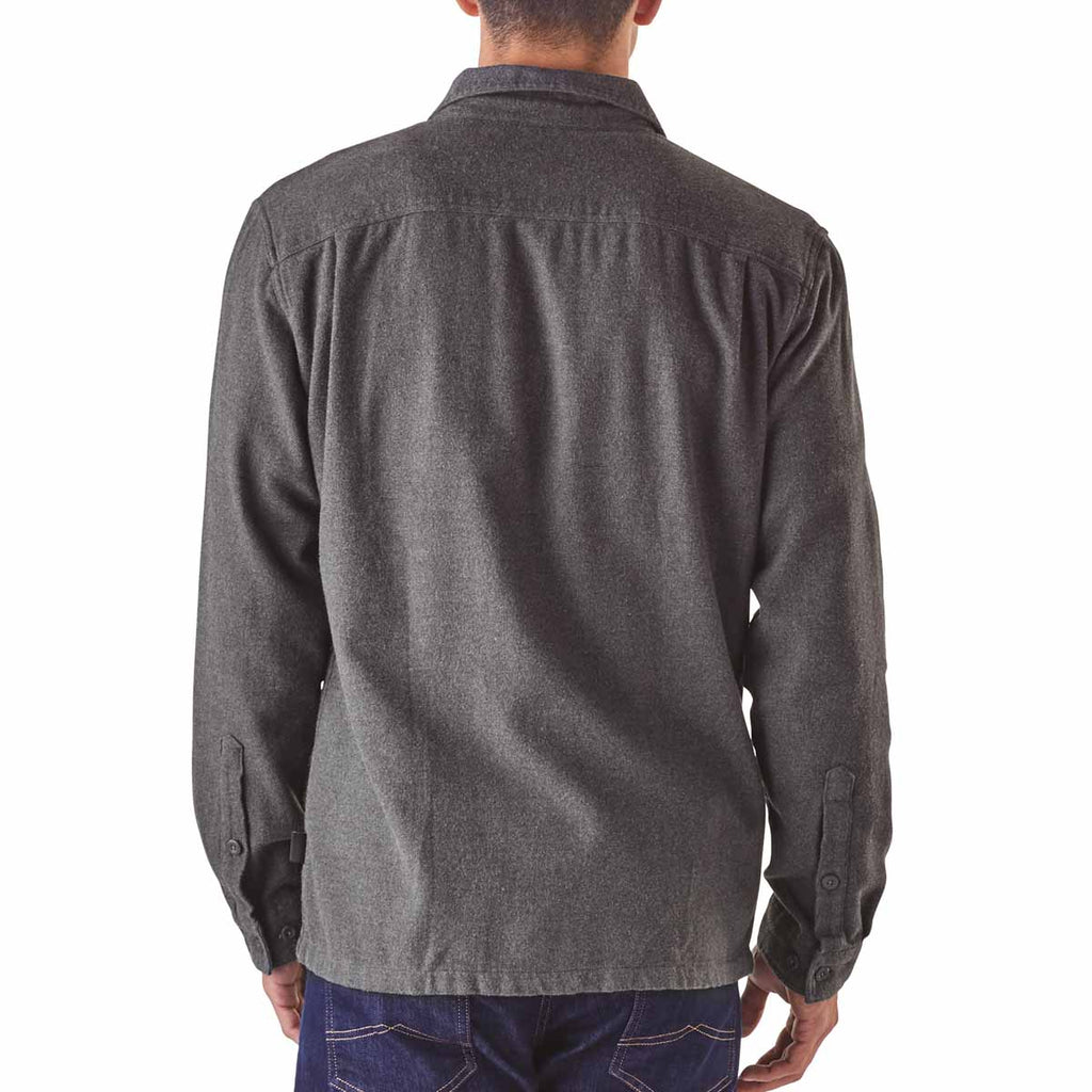 Patagonia Men's Forge Grey Long Sleeve Fjord Flannel Shirt