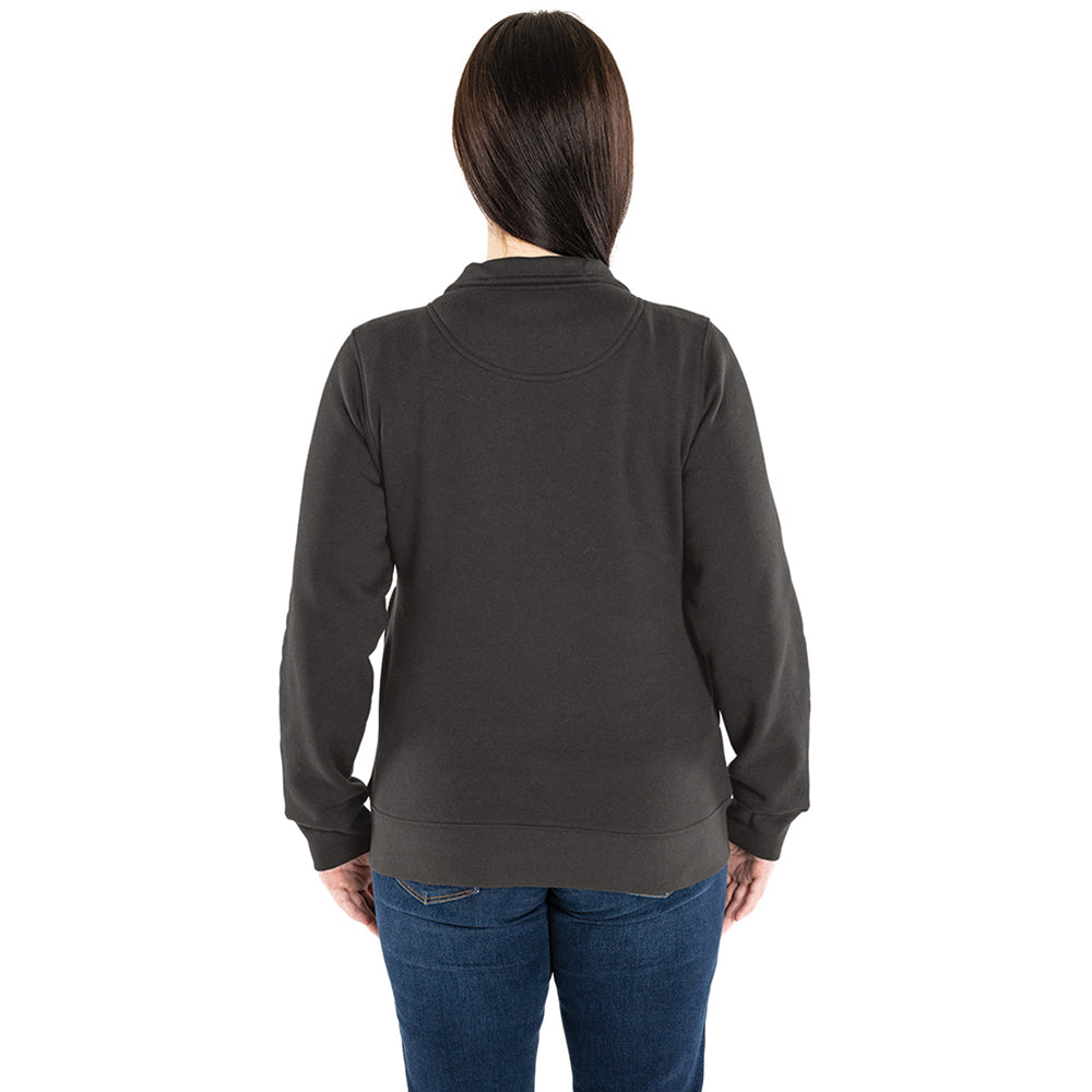 Charles River Women's Charcoal Crosswind Quarter Zip Sweatshirt