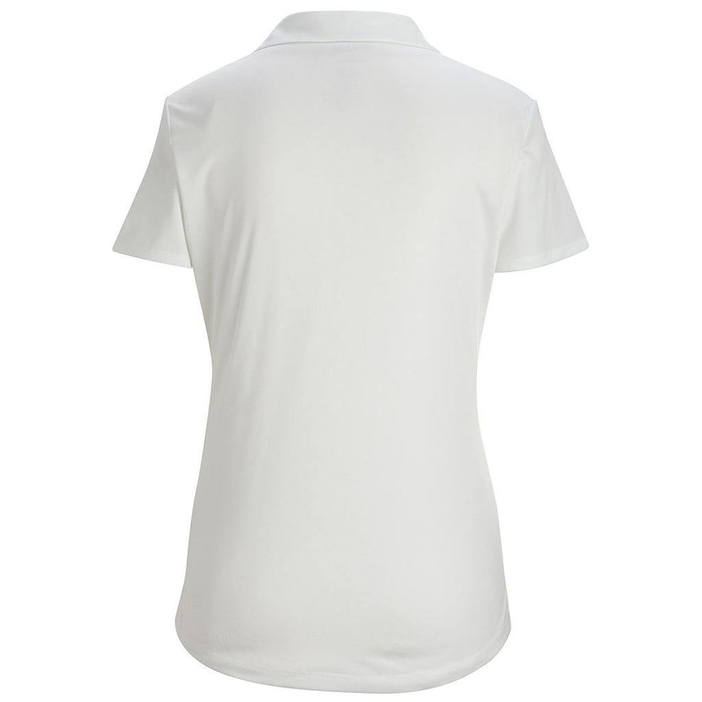 Edwards Women's White Mini-Pique Snag Proof Polo