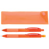 Good Value Orange Cliff Gel Pen and Mechanical Pencil Set