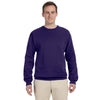 Jerzees Men's Deep Purple 8 Oz. Nublend Fleece Crew