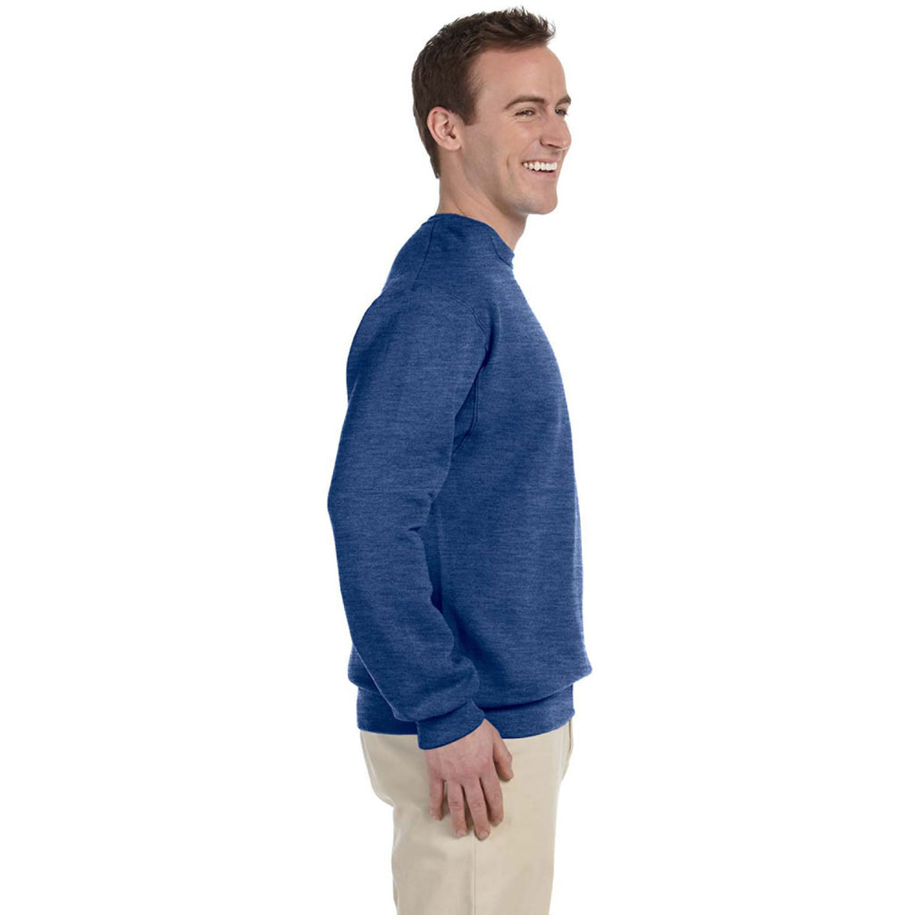 Jerzees Men's Vintage Heather Blue 8 Oz. Nublend Fleece Crew