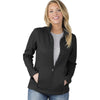 Charles River Women's Black Heritage Rib Knit Jacket