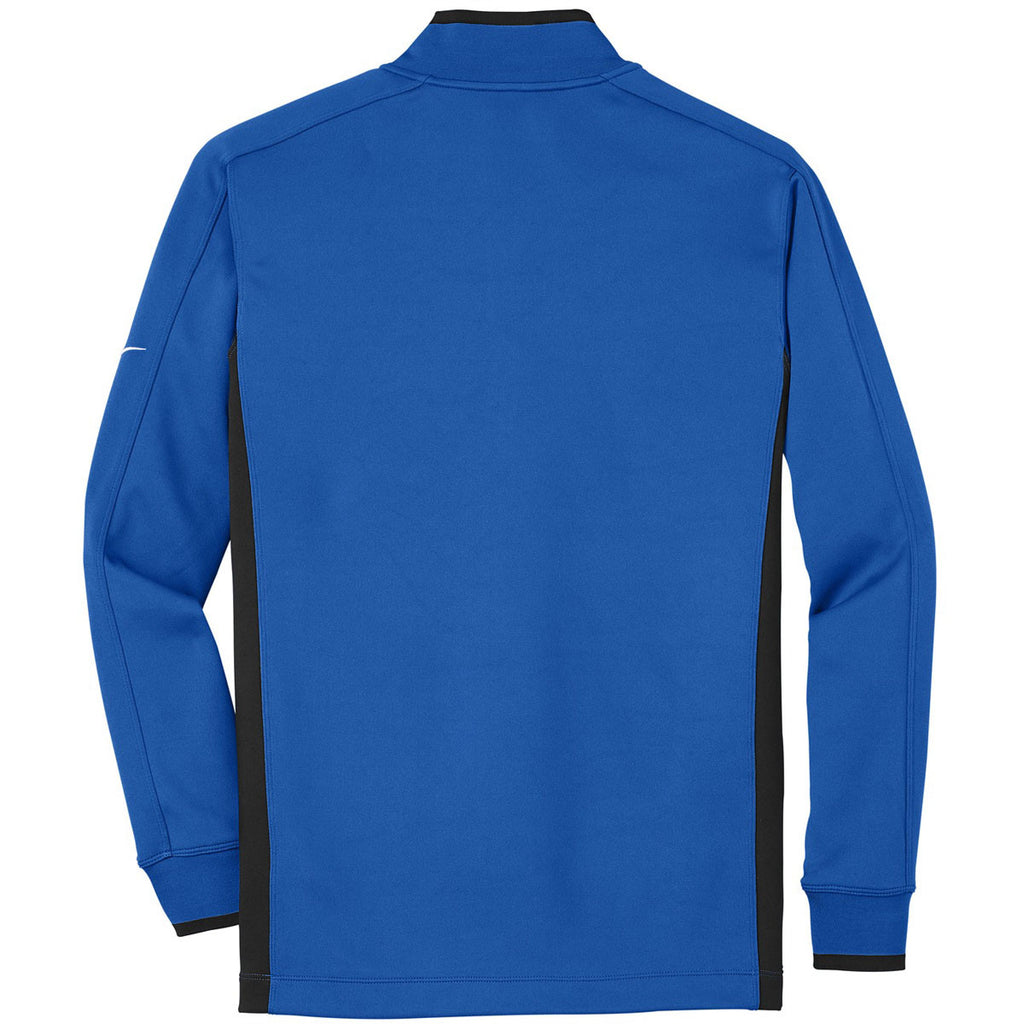 Nike Men's Royal Blue Dri-FIT Long Sleeve Quarter Zip Shirt