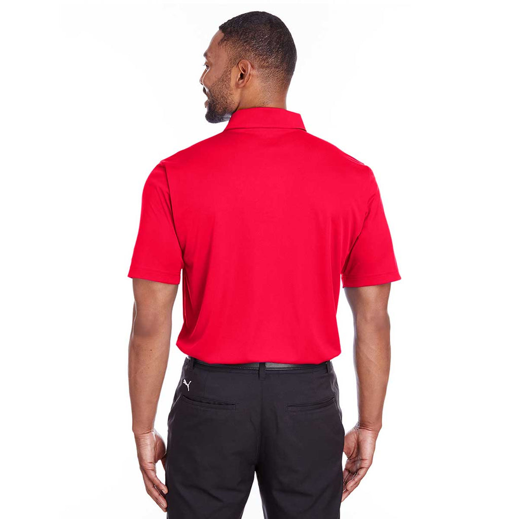 Puma Golf Men's High Risk Red Icon Golf Polo