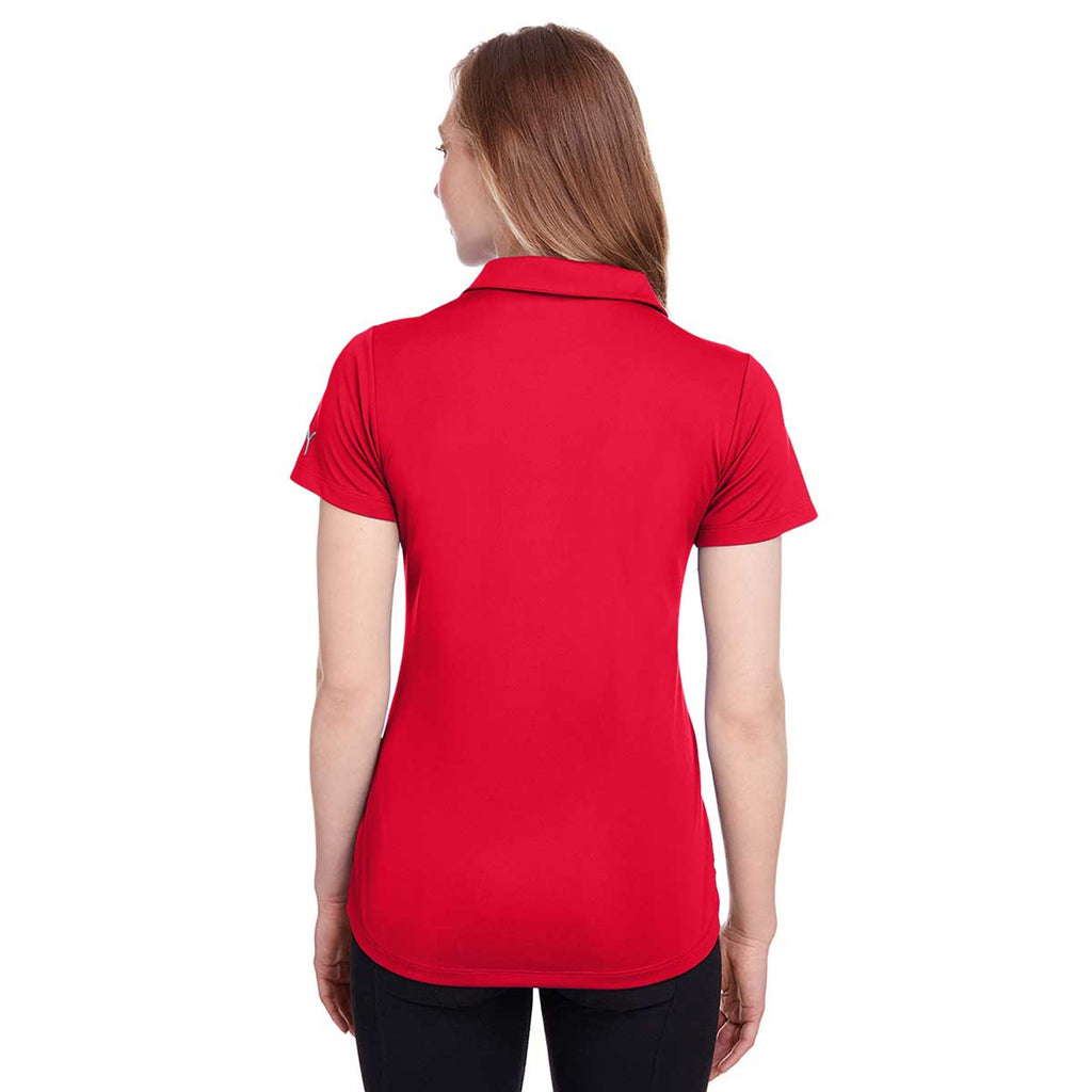 Puma Golf Women's High Risk Red Icon Golf Polo