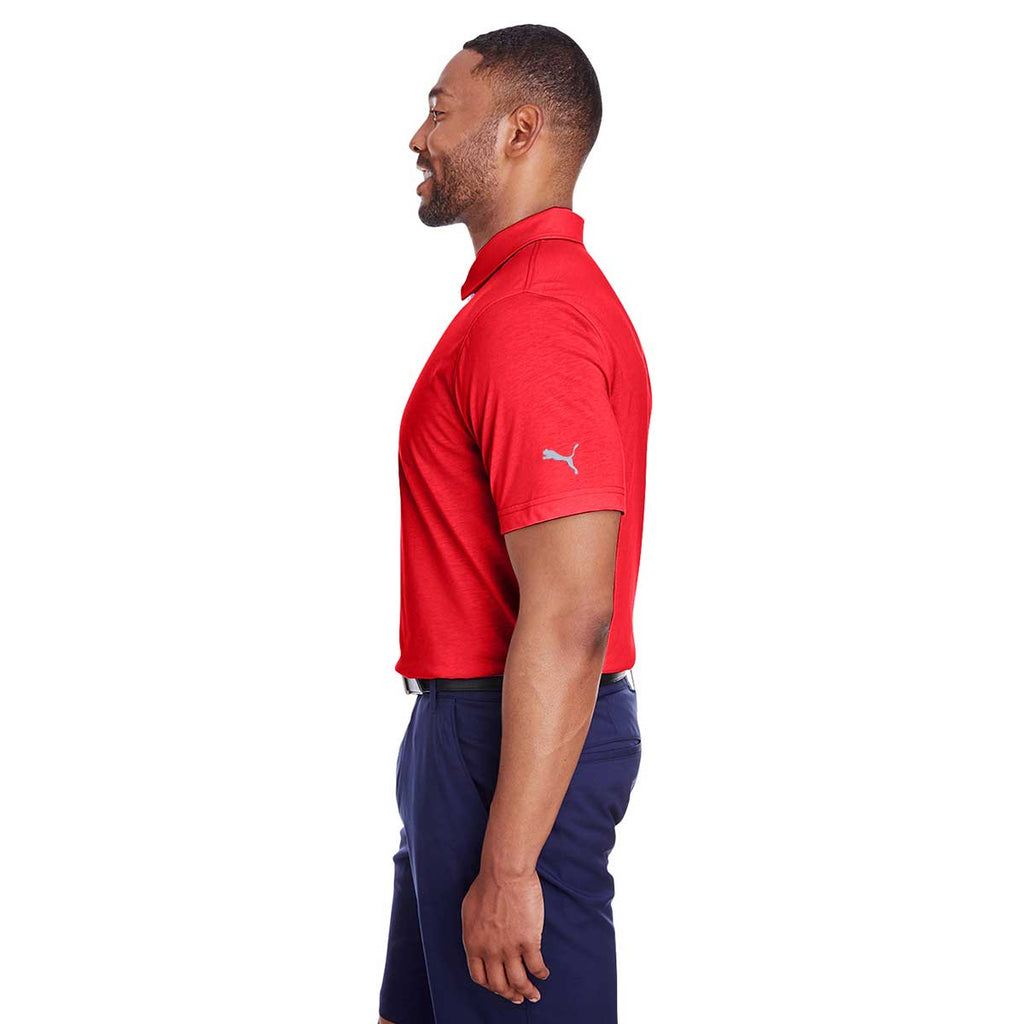 Puma Golf Men's High Risk Red Fusion Polo