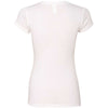 Next Level Women's White Poly/Cotton Short-Sleeve Tee