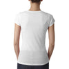 Next Level Women's White Poly/Cotton Short-Sleeve Tee