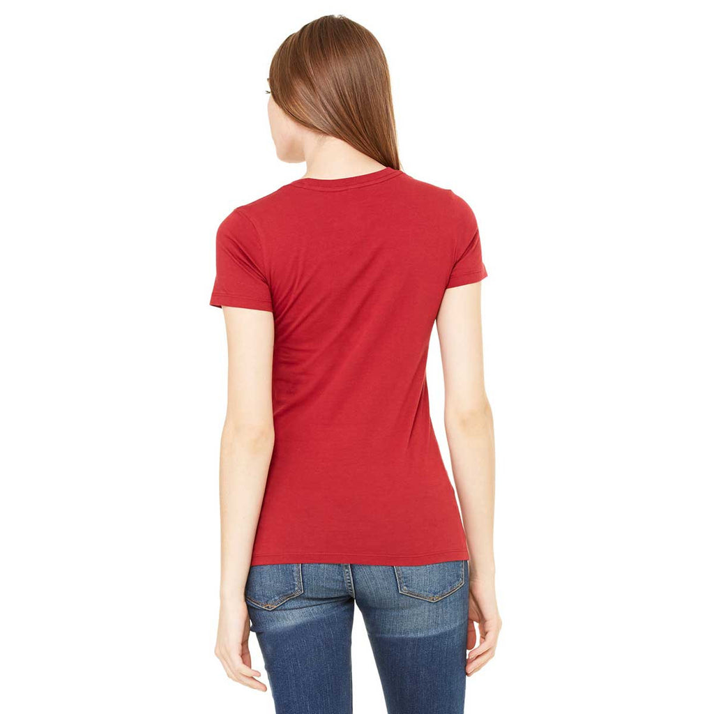 Bella + Canvas Women's Cardinal Jersey Short-Sleeve T-Shirt