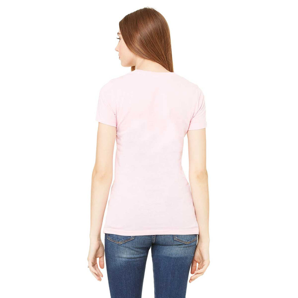 Bella + Canvas Women's Pink Jersey Short-Sleeve T-Shirt