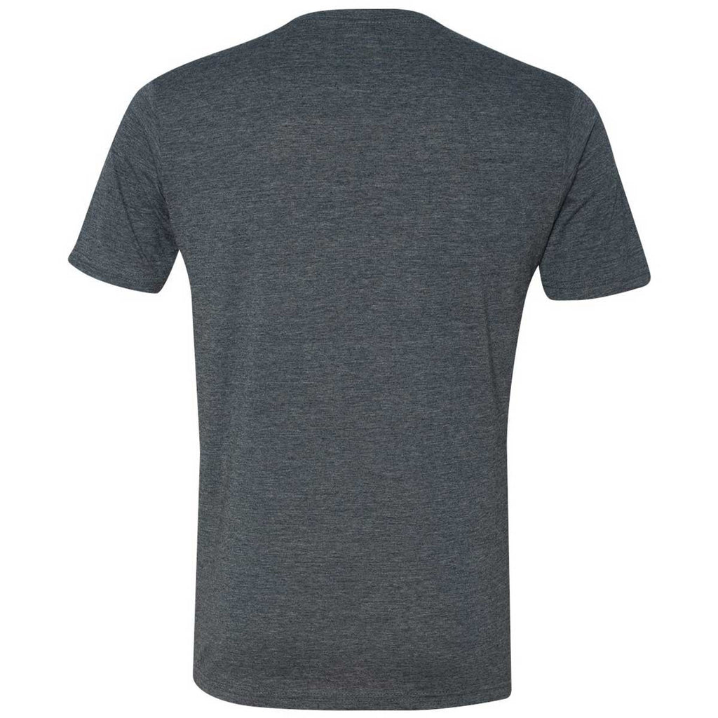 Next Level Men's Antique Denim Poly/Cotton Short-Sleeve Crew Tee