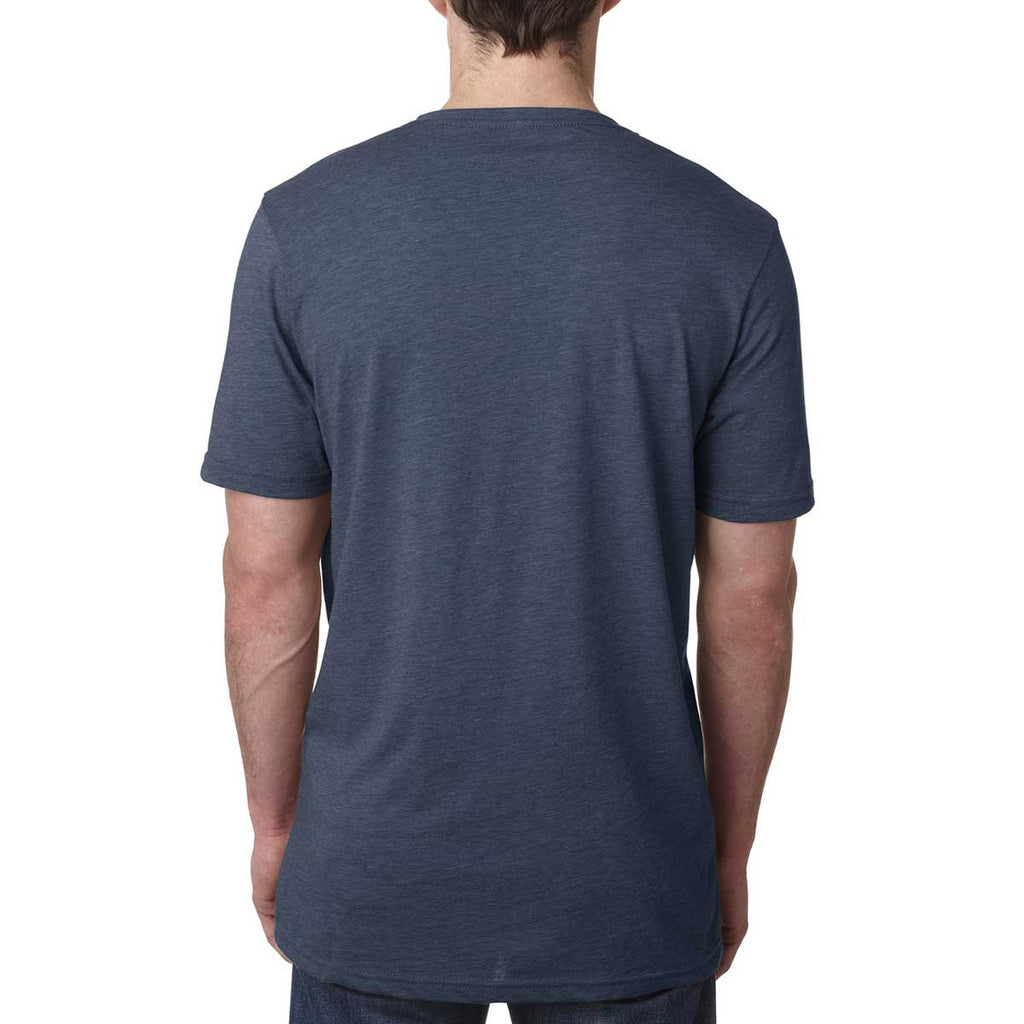 Next Level Men's Indigo Poly/Cotton Short-Sleeve Crew Tee