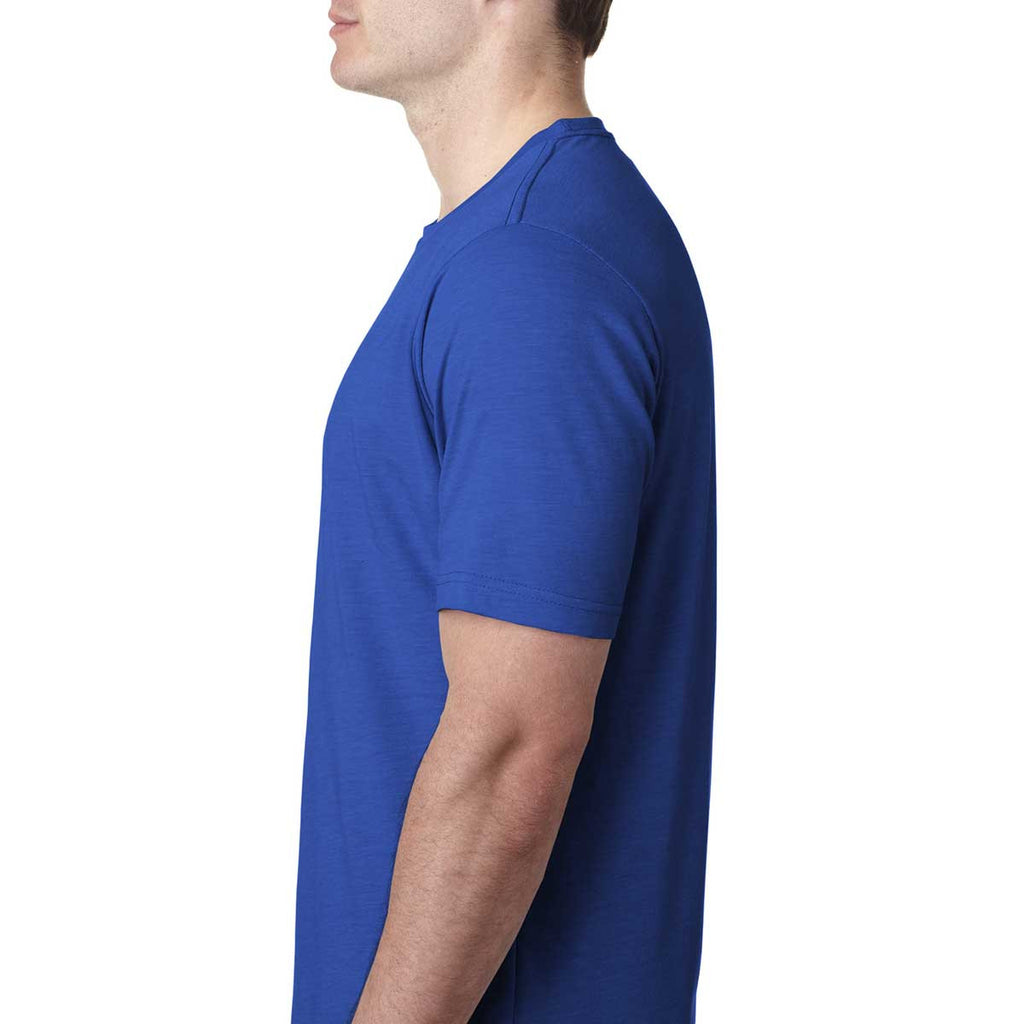 Next Level Men's Royal Poly/Cotton Short-Sleeve Crew Tee