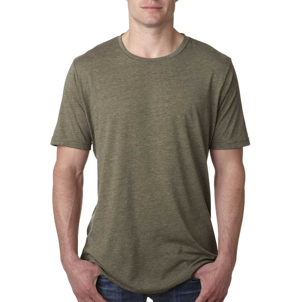 Next Level Men's Sage Poly/Cotton Short-Sleeve Crew Tee