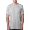 Next Level Men's Silver Poly/Cotton Short-Sleeve Crew Tee