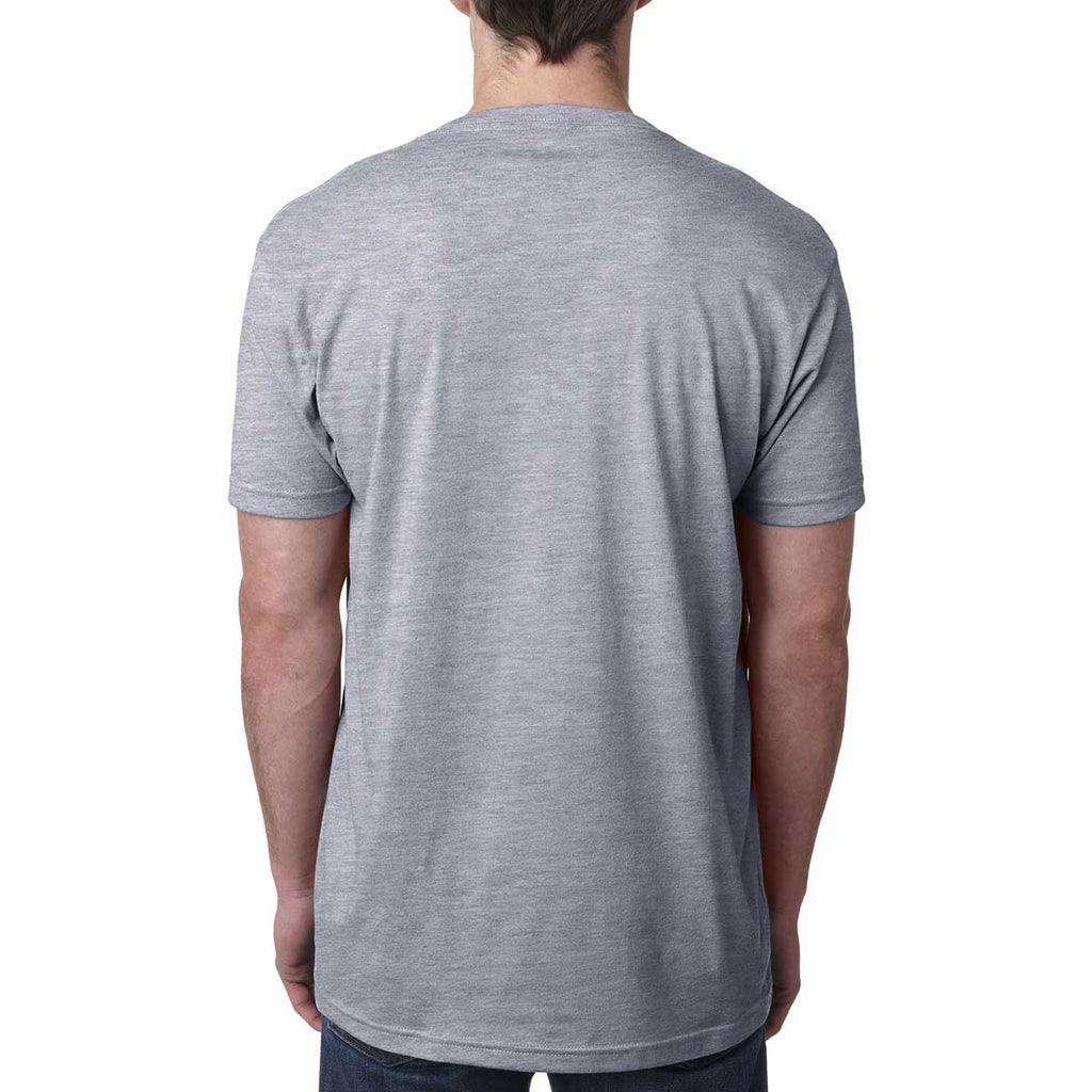 Next Level Men's Dark Heather Grey Premium CVC V-Neck Tee