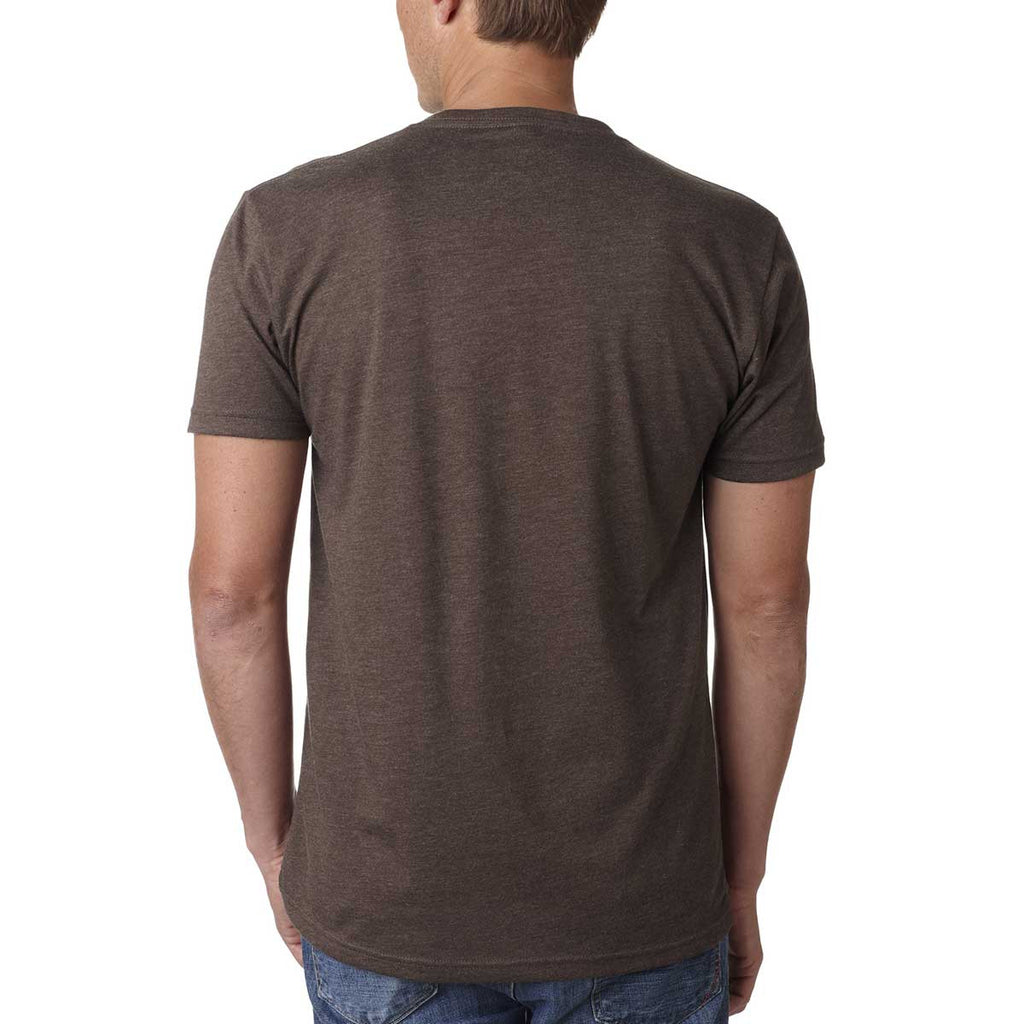 Next Level Men's Espresso Premium CVC V-Neck Tee