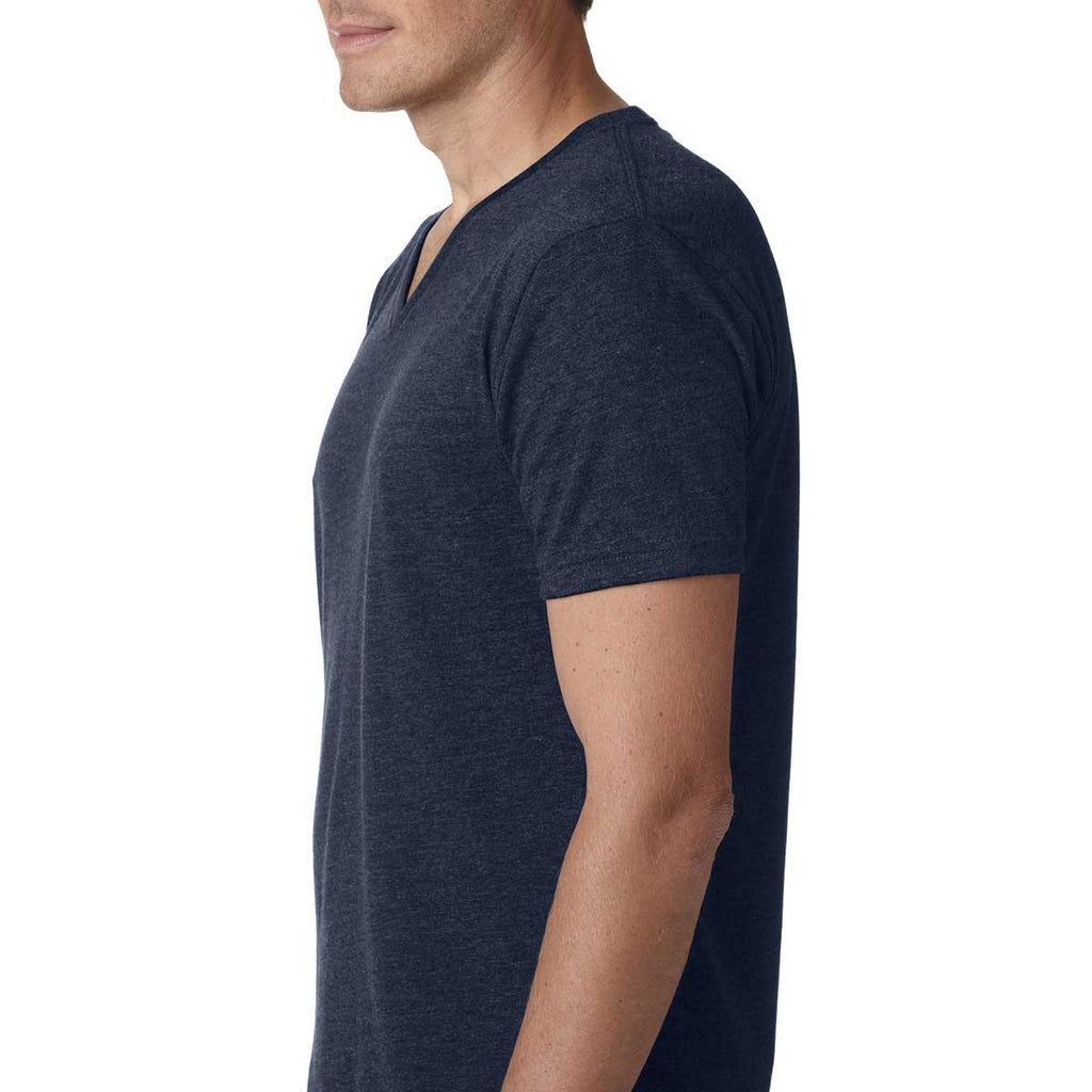 Next Level Men's Midnight Navy Premium CVC V-Neck Tee