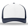 Richardson White/Navy Lite R-Flex Adjustable Micro Hook & Loop Cap