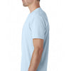 Next Level Men's Light Blue Premium Fitted Sueded Crew