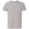 Next Level Men's Light Grey Premium Fitted Sueded Crew