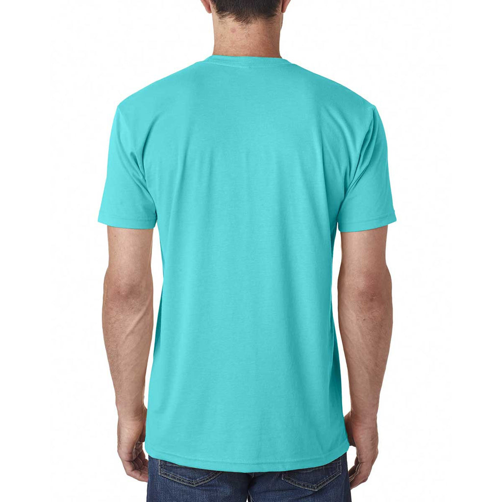 Next Level Men's Tahiti Blue Premium Fitted Sueded Crew