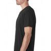 Next Level Men's Black Premium Fitted Sueded V-Neck Tee