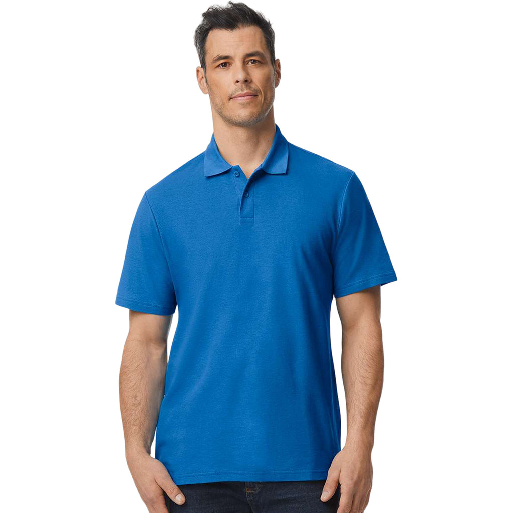 Gildan Men's Royal Softstyle Adult Pique Polo