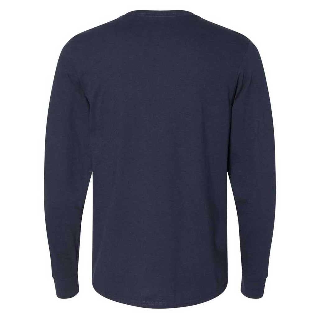 Russell Athletic Men's Navy Essential 60/40 Performance Long Sleeve T-Shirt