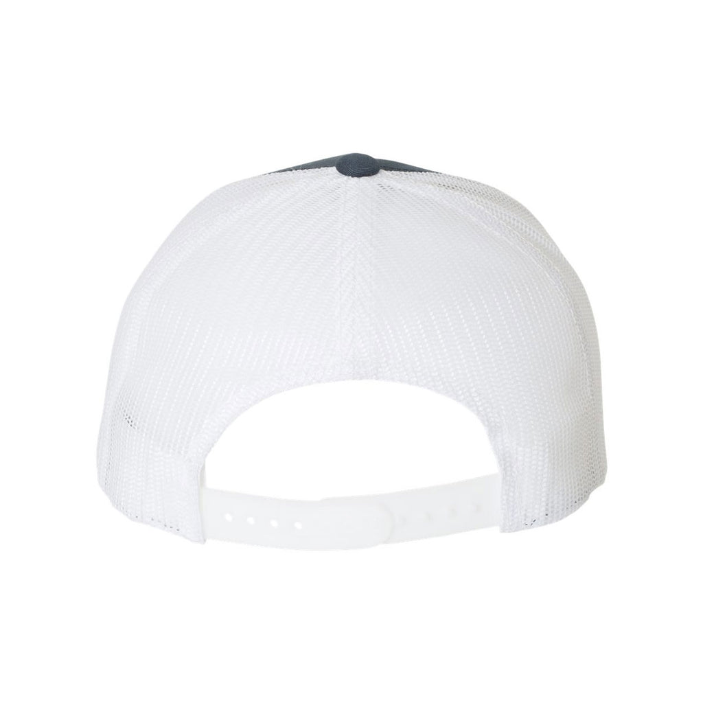 Yupoong Navy/White 5-Panel Retro Trucker Cap