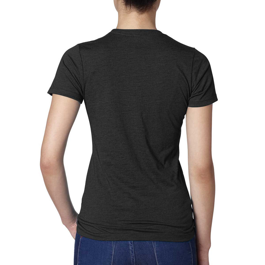 Next Level Women's Black CVC Crew Tee