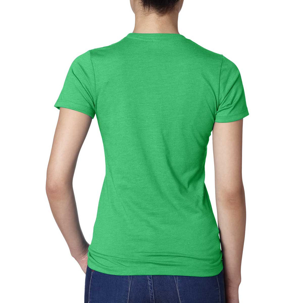 Next Level Women's Kelly Green CVC Crew Tee