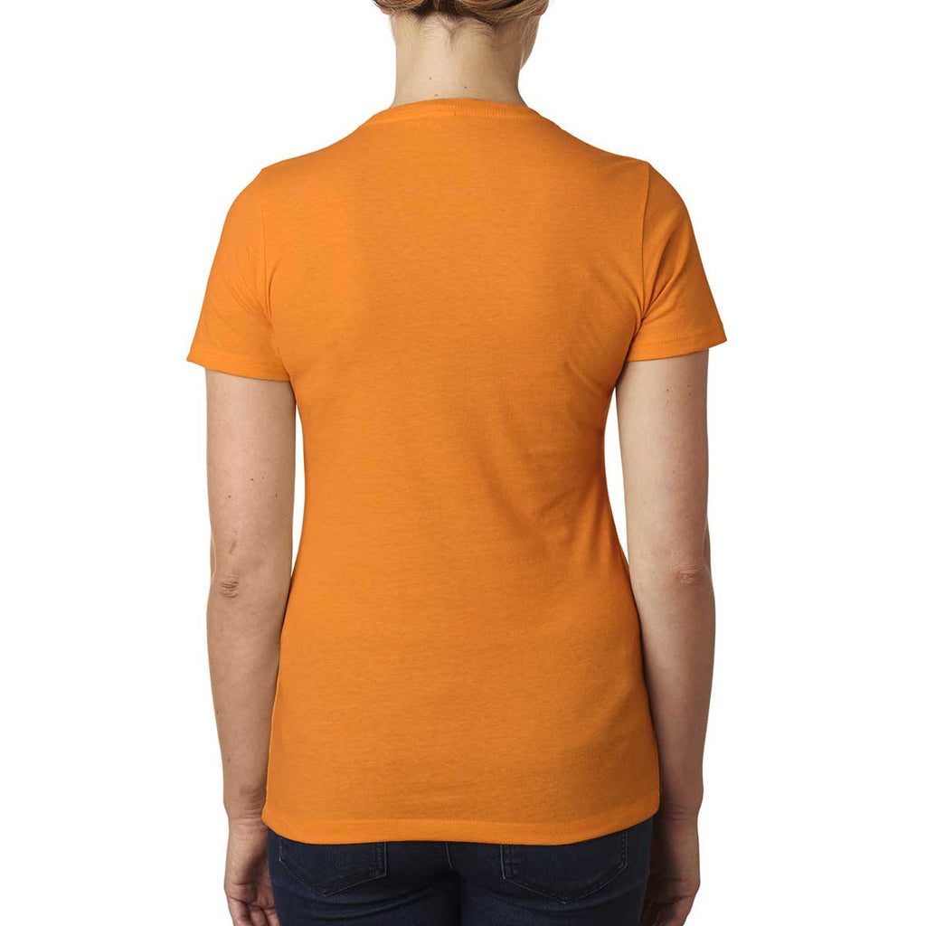 Next Level Women's Orange CVC Crew Tee