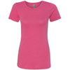 Next Level Women's Raspberry CVC Crew Tee