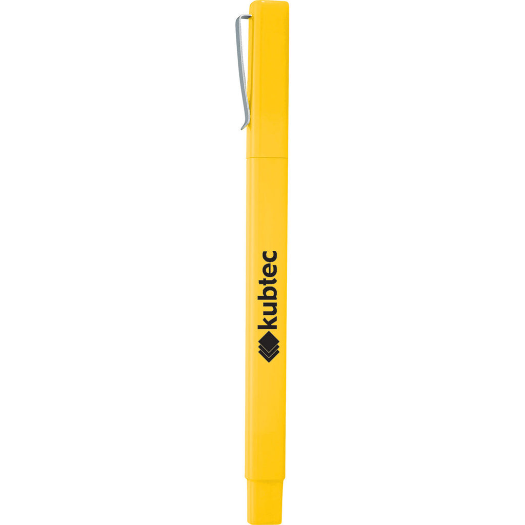 Leed's Yellow Ambassador Square Ballpoint