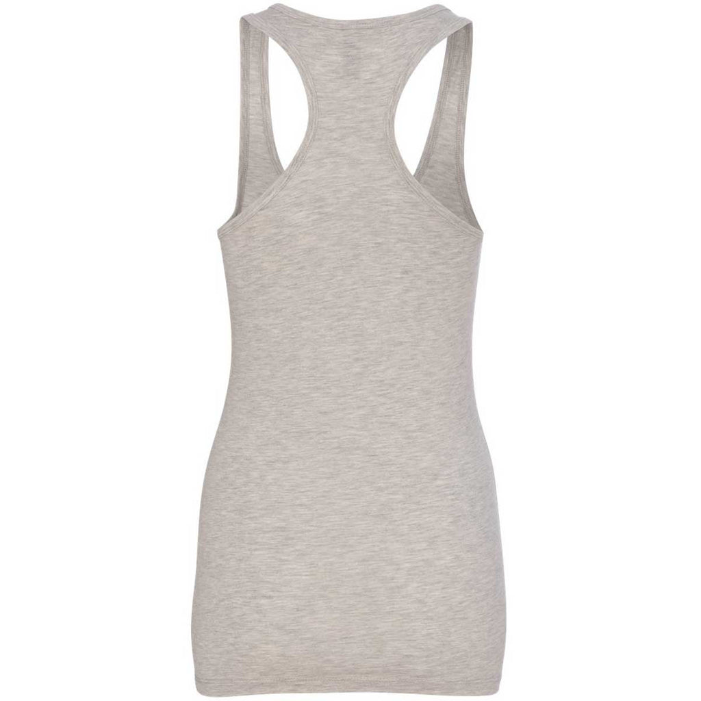 Next Level Women's Light Heather Grey Jersey Racerback Tank