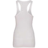 Next Level Women's White Jersey Racerback Tank