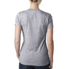 Next Level Women's Dark Heather Grey CVC Deep V Tee