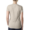 Next Level Women's Sand CVC Deep V Tee