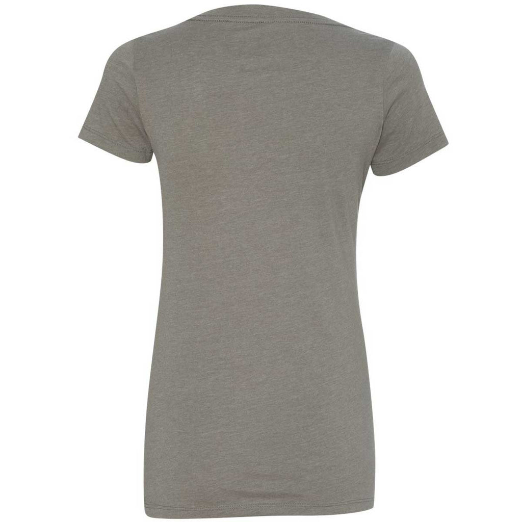 Next Level Women's Warm Grey CVC Deep V Tee