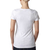 Next Level Women's Heather White Triblend Crew