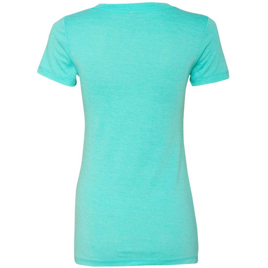 Next Level Women's Tahiti Blue Triblend Deep-V Tee