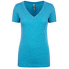 Next Level Women's Vintage Turquoise Triblend Deep-V Tee