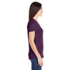 Anvil Women's Heather Aubergine Triblend Scoop Neck T-Shirt