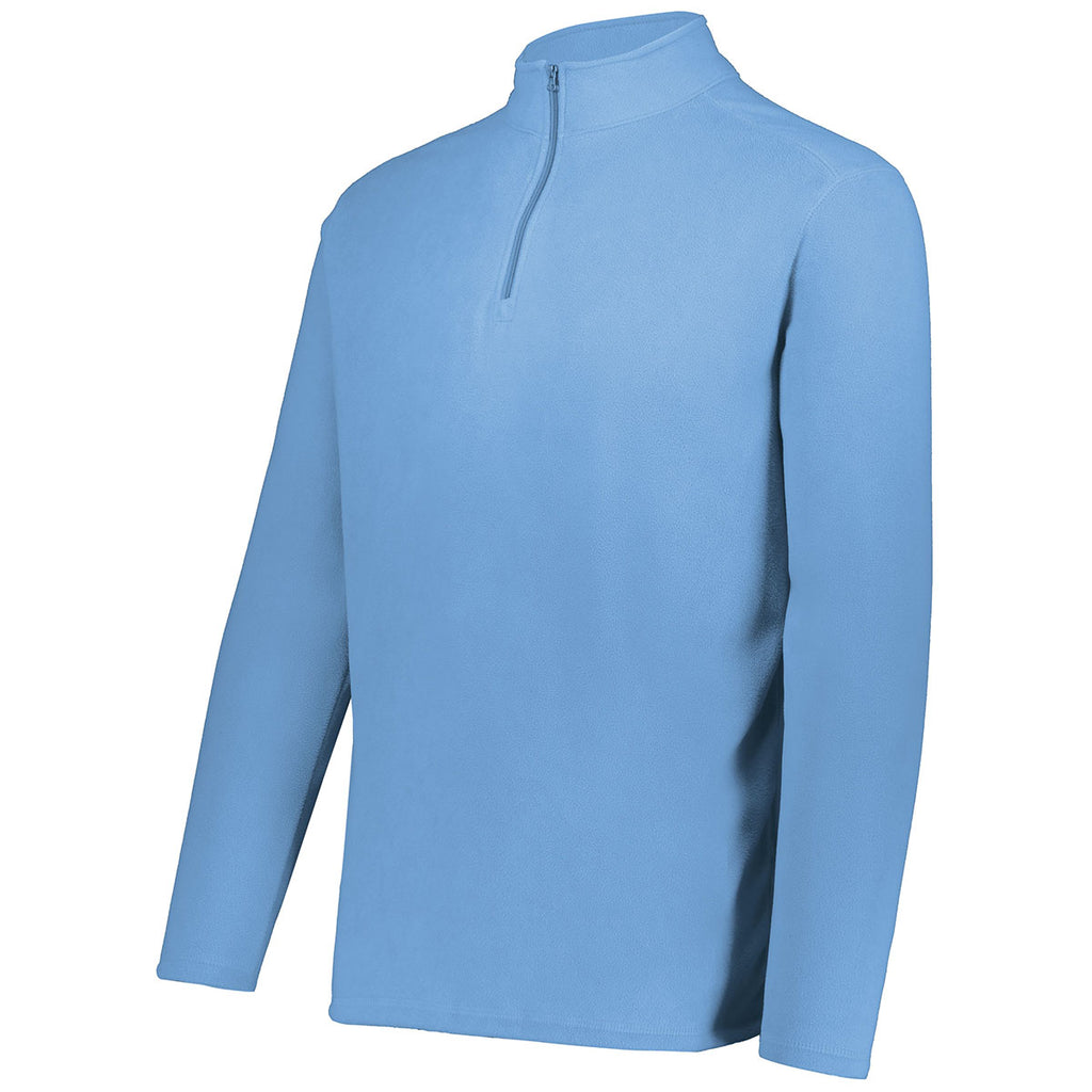 Augusta Sportswear Men's Columbia Blue Micro-Lite Fleece 1/4 Zip Pullover