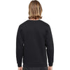 LAT Unisex Black Elevated Fleece Crewneck Sweatshirt