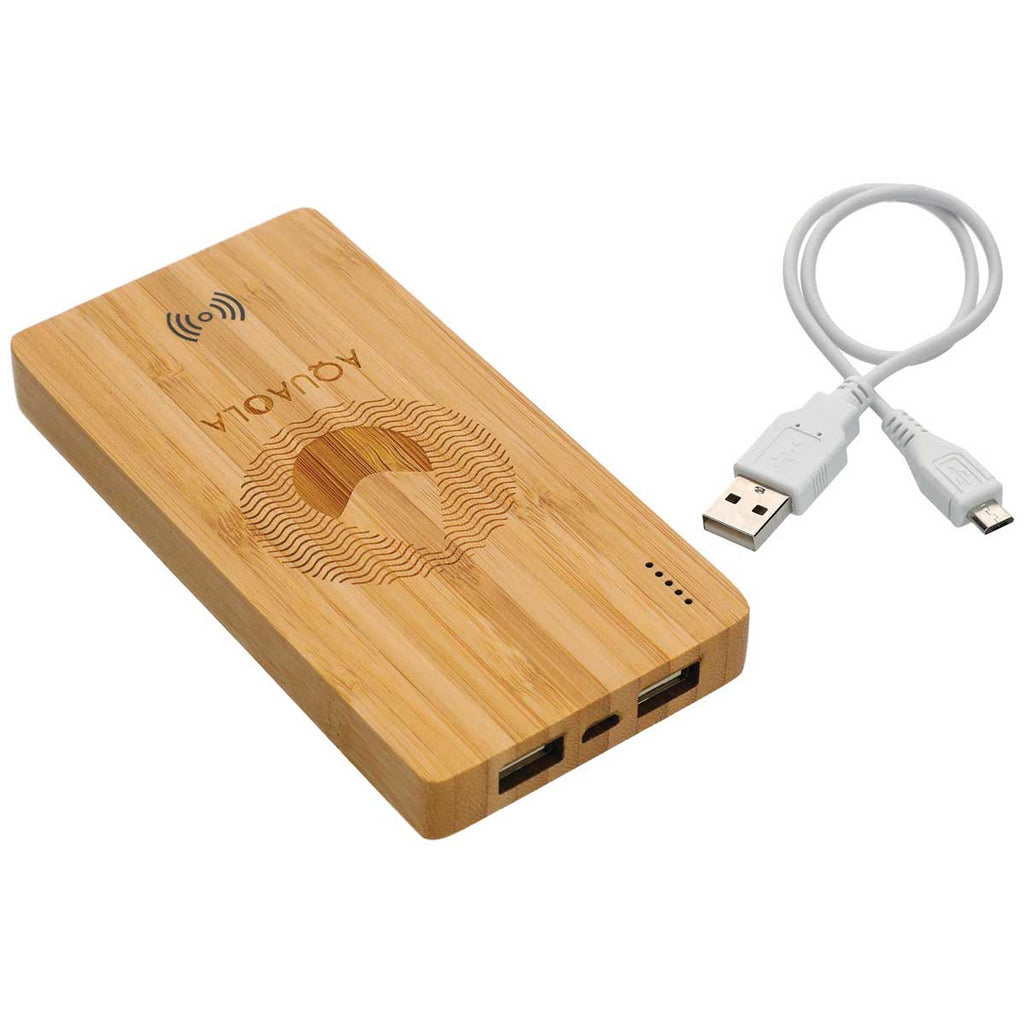 Leed's Wood Plank 5000 mAh Bamboo Wireless Power Bank