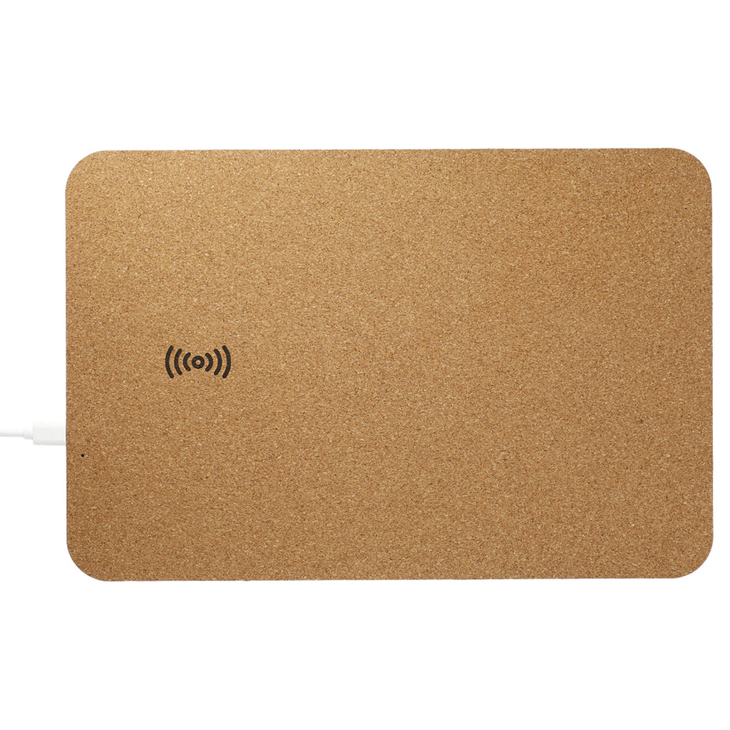 Leeds Natural Cork Fast Wireless Charging Mouse Pad