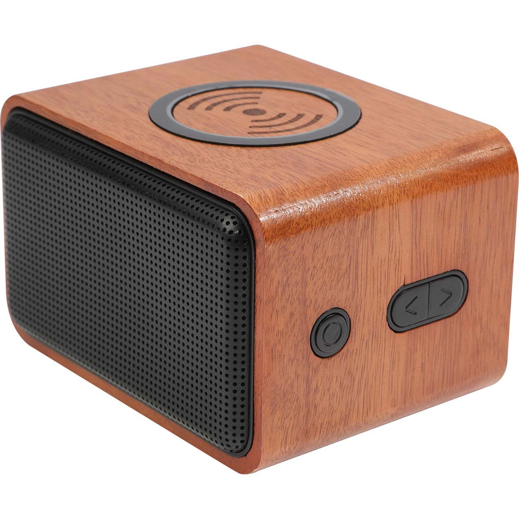 Leed's Wood Bluetooth Speaker with Wireless Charging Pad